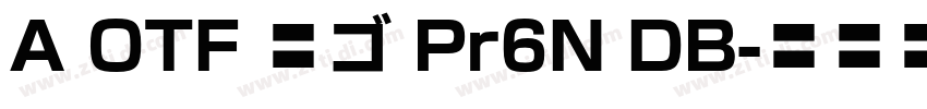 A OTF 新ゴ Pr6N DB字体转换